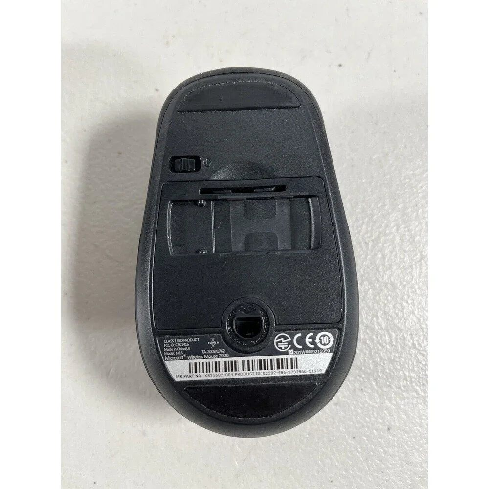 Lot of 3 Microsoft Wireless Optical Mouse 2000 Desktop Receiver 3.1